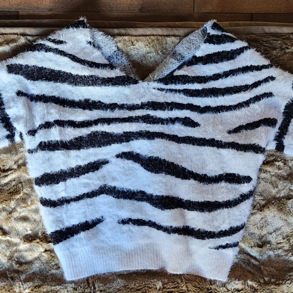 Zebra Print Sweater